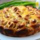Recept na sladký chryzantémový koláč s fotografiami Chryzantémy s kysnutým cestom